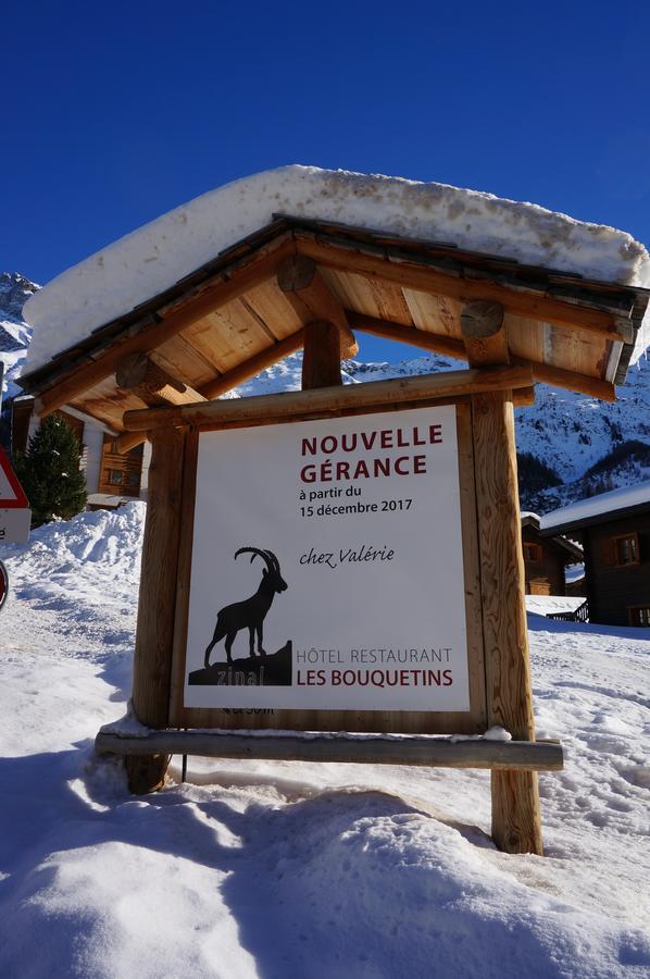 Hotel Garni Les Bouquetins Zinal Bagian luar foto